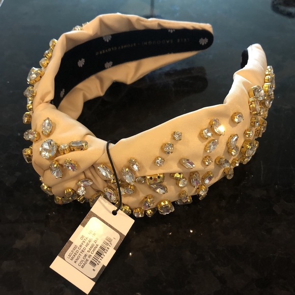 Lele Sadoughi x Stoney Clover Lane headband in Sand
